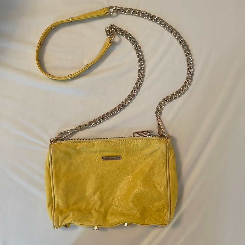 Rebecca Minkoff 5-Zip Yellow Crossbody